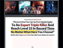 Tablet Screenshot of dota2secrets.com
